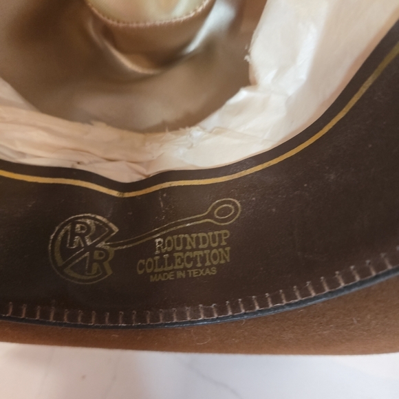 VTG 70s Resistol Round Up Collection Self Conforming Mens Cowboy Hat Size 7 1/2 - Picture 14 of 15